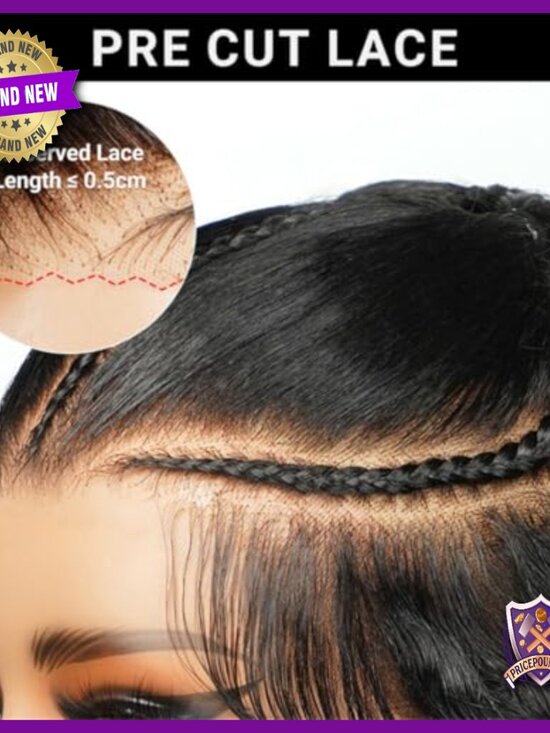 20 Inch Human Hair Glueless Wig Pre Plucked Water Wave Lace Front main image 4